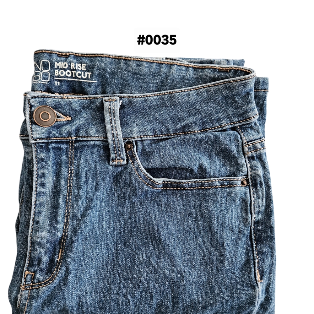 NOBO Blue Mid Rise Bootcut Jeans